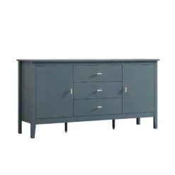 Oakham Wide Sideboard With Drawers, Stormy Blue -Daals FT SB 04 STORM WB2