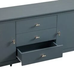 Oakham Wide Sideboard With Drawers, Stormy Blue -Daals FT SB 04 STORM detail1