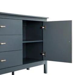 Oakham Wide Sideboard With Drawers, Stormy Blue -Daals FT SB 04 STORM detail3