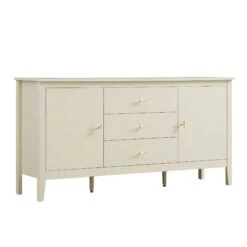Oakham Wide Sideboard With Drawers, Shaded White -Daals FT SB 04 WHITE WB2