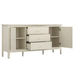 Oakham Wide Sideboard With Drawers, Shaded White -Daals FT SB 04 WHITE WB3