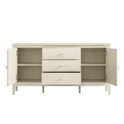 Oakham Wide Sideboard With Drawers, Shaded White -Daals FT SB 04 WHITE WB4