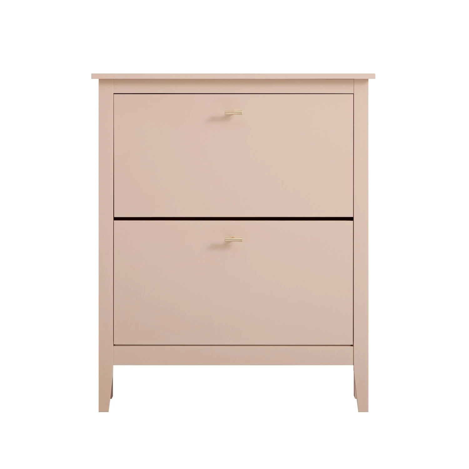 Oakham 2-Tier Shoe Cabinet, Nude Pink 1 Oakham 2-Tier Shoe Cabinet, Nude Pink