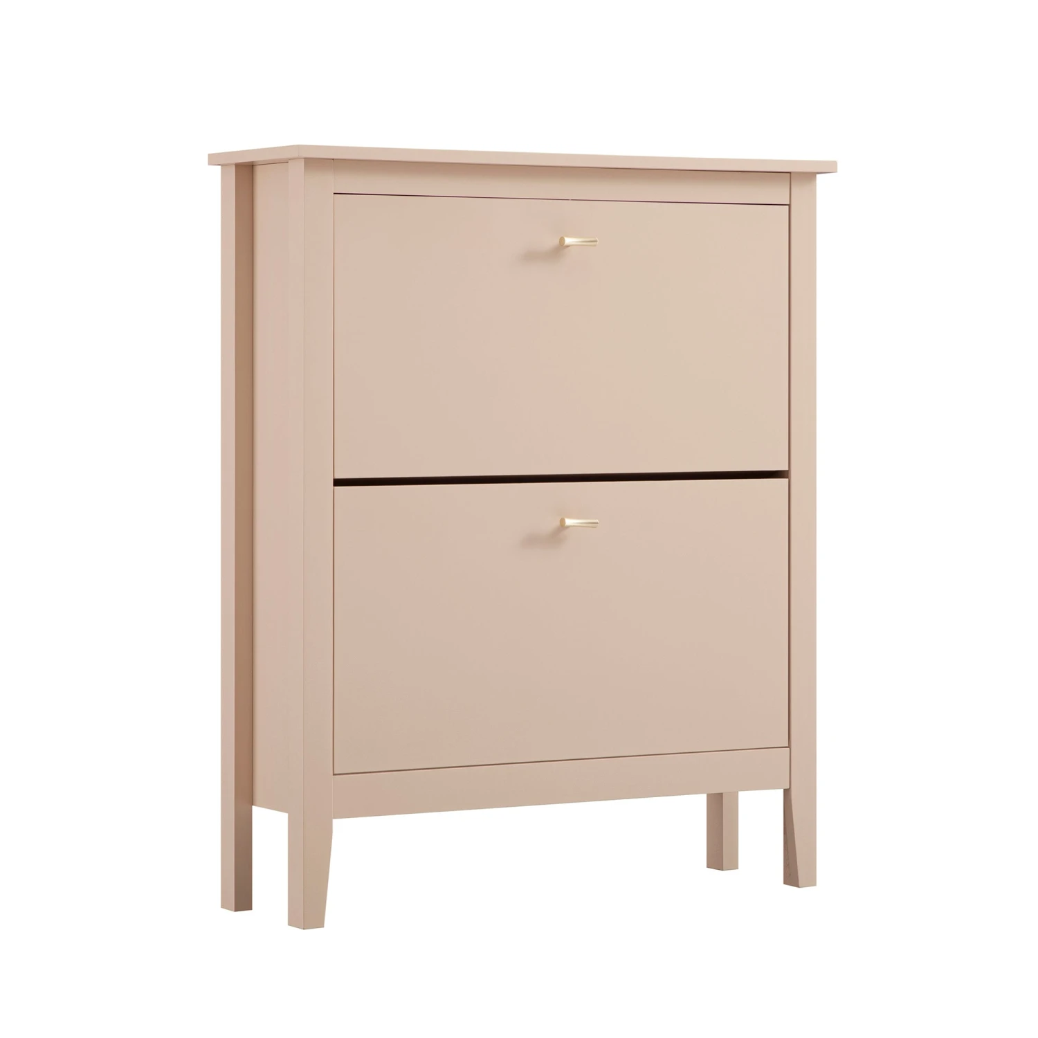 Oakham 2-Tier Shoe Cabinet, Nude Pink 2 Oakham 2-Tier Shoe Cabinet, Nude Pink - Image 2