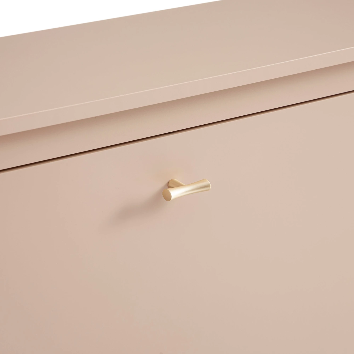 Oakham 2-Tier Shoe Cabinet, Nude Pink 9 Oakham 2-Tier Shoe Cabinet, Nude Pink - Image 9