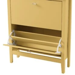 Oakham 2-Tier Shoe Cabinet, Rattan Yellow -Daals FT SHC 02 SAFYEL detail2