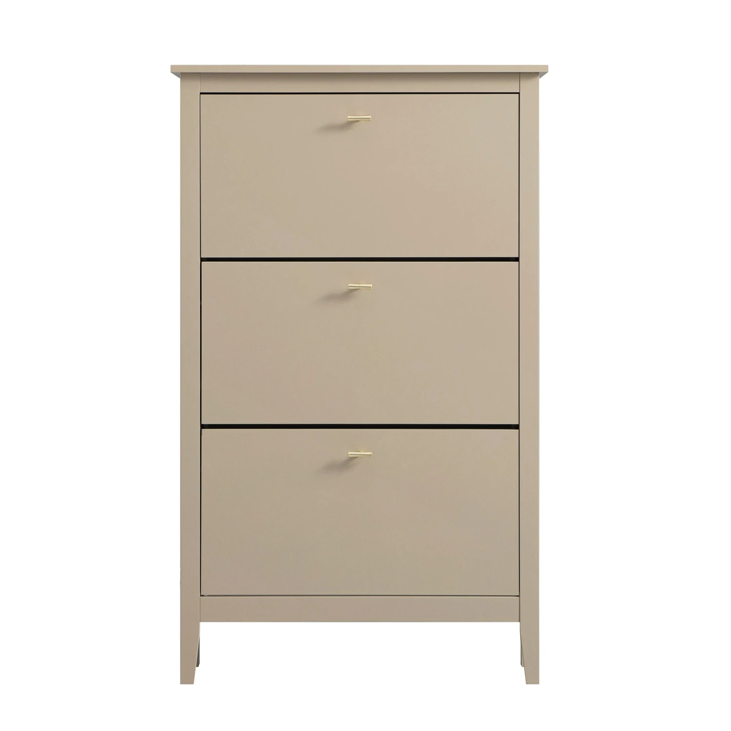 Oakham 3-Tier Shoe Cabinet, Deep Greige 1 Oakham 3-Tier Shoe Cabinet, Deep Greige