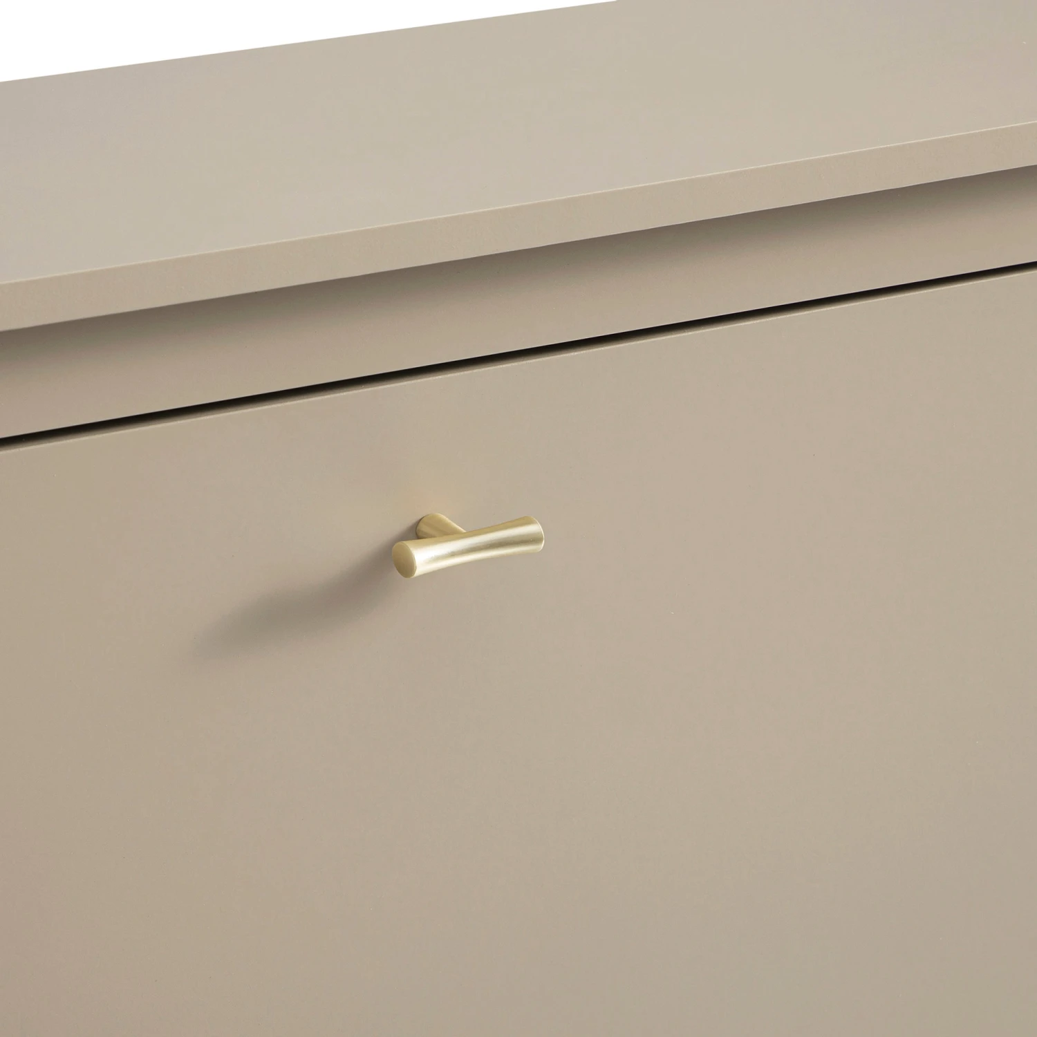 Oakham 3-Tier Shoe Cabinet, Deep Greige 9 Oakham 3-Tier Shoe Cabinet, Deep Greige - Image 9