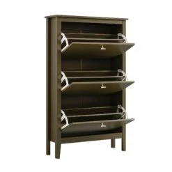 Oakham 3-Tier Shoe Cabinet, Olive Grove -Daals FT SHC 03 DOLIVE WB3
