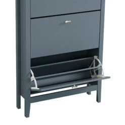 Oakham 3-Tier Shoe Cabinet, Stormy Blue -Daals FT SHC 03 STORM detail1