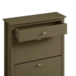 Oakham 2-Tier Shoe Cabinet With Top Drawer, Olive Grove -Daals FT SHC 04 DOLIVE detail1