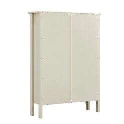 Oakham 2-Tier Shoe Cabinet With Top Drawer, Shaded White -Daals FT SHC 04 WHITE WB5