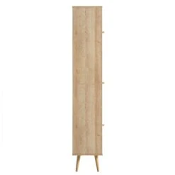 Frances Woven Rattan Tallboy Bathroom Unit, Natural -Daals FT TALLB 01 NAT WB5