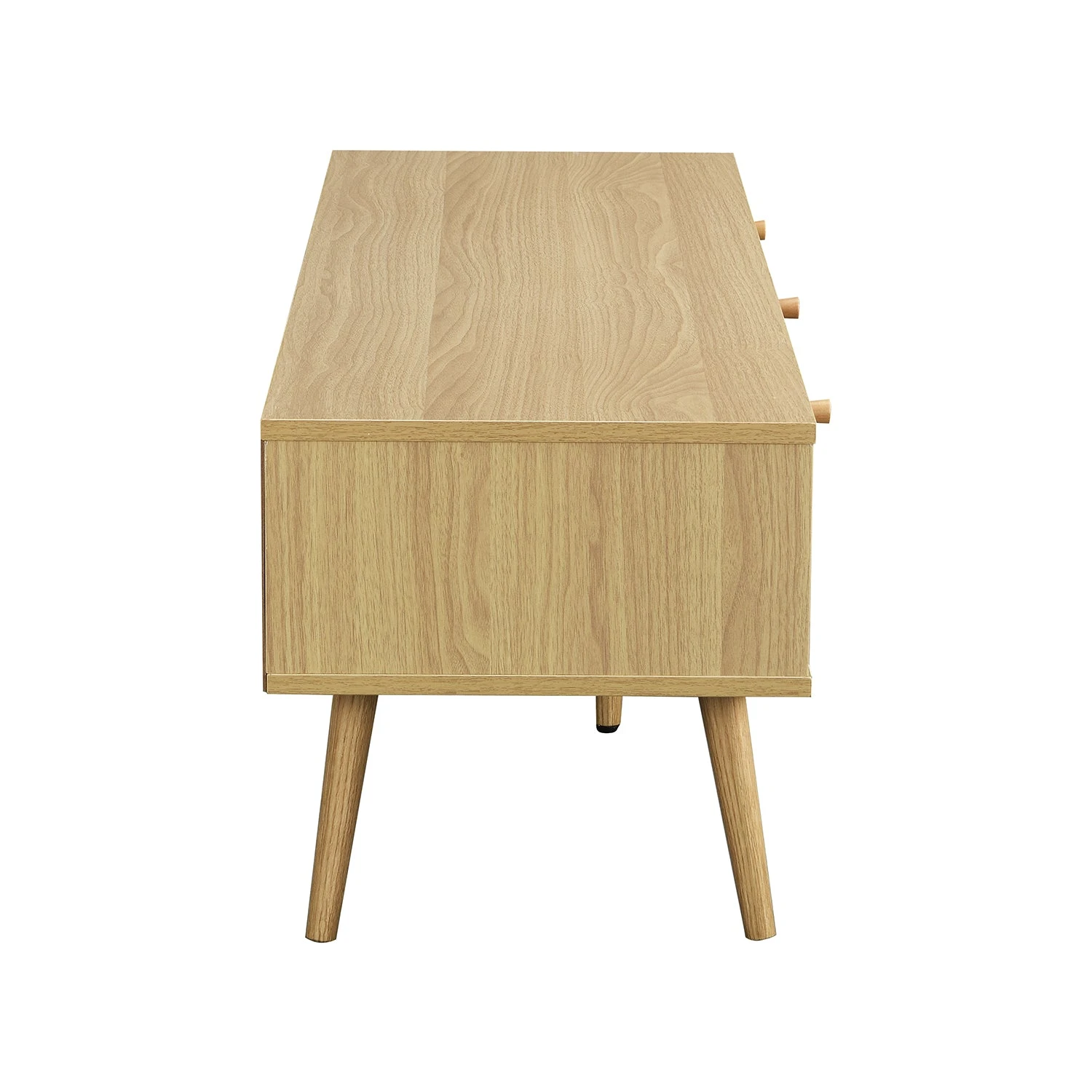 Anya Woven Rattan 3-Drawer TV Unit In Natural 6 Anya Woven Rattan 3-Drawer TV Unit In Natural - Image 6