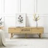 Anya Woven Rattan 3-Drawer TV Unit In Natural