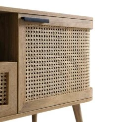 Izzy Curved Rattan 150cm TV Unit, Natural -Daals FT TV 03 NAT detail1