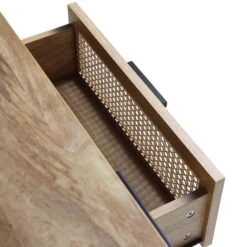 Izzy Curved Rattan 150cm TV Unit, Natural -Daals FT TV 03 NAT detail3