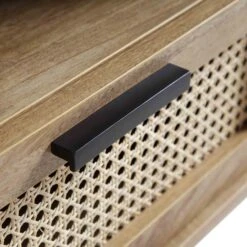 Izzy Curved Rattan 150cm TV Unit, Natural -Daals FT TV 03 NAT detail5