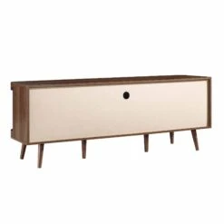 Izzy Curved Rattan 150cm TV Unit, Walnut -Daals FT TV 03 WALN WB5