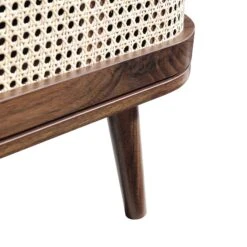 Izzy Curved Rattan 150cm TV Unit, Walnut -Daals FT TV 03 WALN detail6