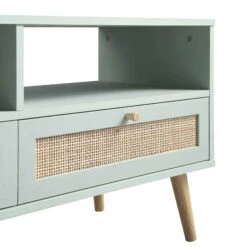 Frances Woven Rattan 160cm 3-Drawer TV Unit, Mint -Daals FT TV 05 SAGE detail2