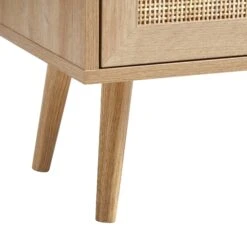 Frances Woven Rattan 2-Door Bathroom Undersink Unit, Natural -Daals FT UDS 01 NAT detail4