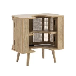 Izzy Curved Rattan Undersink Unit, Natural -Daals FT UDS 02 NAT WB7