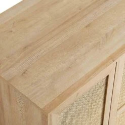 Frances Woven Rattan Compact Double Wardrobe, Natural -Daals FT WARD 02 NAT detail2