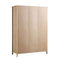 Frances Rattan Triple Wardrobe With 2 Drawers, Natural -Daals FT WARD 03 NAT WB5