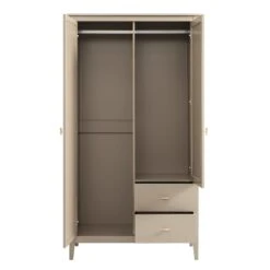 Oakham Mirrored Double Wardrobe, Deep Greige -Daals FT WARD 09 BEIGE WB4