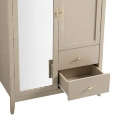 Oakham Mirrored Double Wardrobe, Deep Greige -Daals FT WARD 09 BEIGE detail2