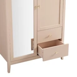 Oakham Mirrored Double Wardrobe, Nude Pink -Daals FT WARD 09 NUDE detail2