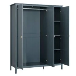 Oakham Triple Wardrobe, Stormy Blue -Daals FT WARD 10 STORM WB4