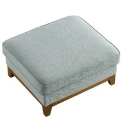 Dipley Sage Woven Fabric Storage Footstool -Daals GCSF 2339 SAGE WOV STOOL WB4