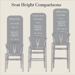 Hansel Upholstered Counter Stool, Taupe Velvet And Black Frame -Daals HANSEL REVISED COMPARISON CHART 7