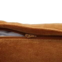 Botanica Collection Apricot Velvet Hand Embroidered Cushion -Daals HW CUSH BOTANICAAPRICOT35 detail4