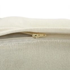 Botanica Collection Pearl Velvet Hand Embroidered Cushion -Daals HW CUSH BOTANICAWHITE35 detail4