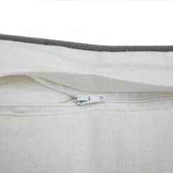 Patola Ikat Slate Blue And Pink French Knot Linen Cushion -Daals HW CUSH IKAT PATOLA BLUEPINK detail4