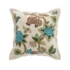 Flora & Fauna Hand Embroidered Jacobean Pomegranate Cushion