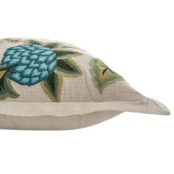 Flora & Fauna Hand Embroidered Jacobean Pomegranate Cushion -Daals HW CUSH JACOPOMEGRAN detail3