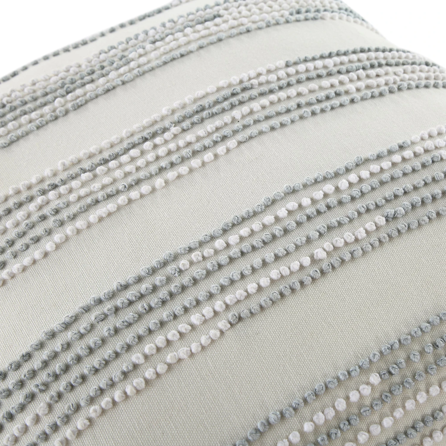 Indigo Collection Laguna French Knot White & Blue Cotton Cushion 6 Indigo Collection Laguna French Knot White & Blue Cotton Cushion - Image 6