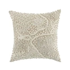 Maison Neutral Josie Embroidered French Knot Cushion