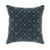 Luxe Collection Ottavia Beaded Teal Cotton Velvet Cushion