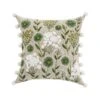 Country Collection Wildflower Linen Pom Pom Cushion