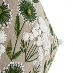 Country Collection Wildflower Linen Pom Pom Cushion -Daals HW CUSH WILDFLOWER SQ detail3