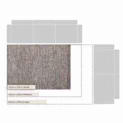 Aurora Hand Braided Bronze & Teal Jute Rug -Daals KI AURORA B T CHART