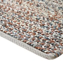 Aurora Hand Braided Bronze & Teal Jute Rug -Daals KI AURORA RUG detail4