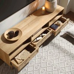 Avanti Handwoven Cream Bobble Wool Rug -Daals KI AVANTI RUG WH scene2