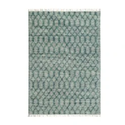 Avanti Handwoven Aquamarine Bobble Wool Rug -Daals KI AVANTIRUG BL WB1