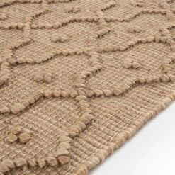 Casablanca Trellis Handwoven & Knotted Natural Jute Rug -Daals KI CASABLANCA RUG detail3